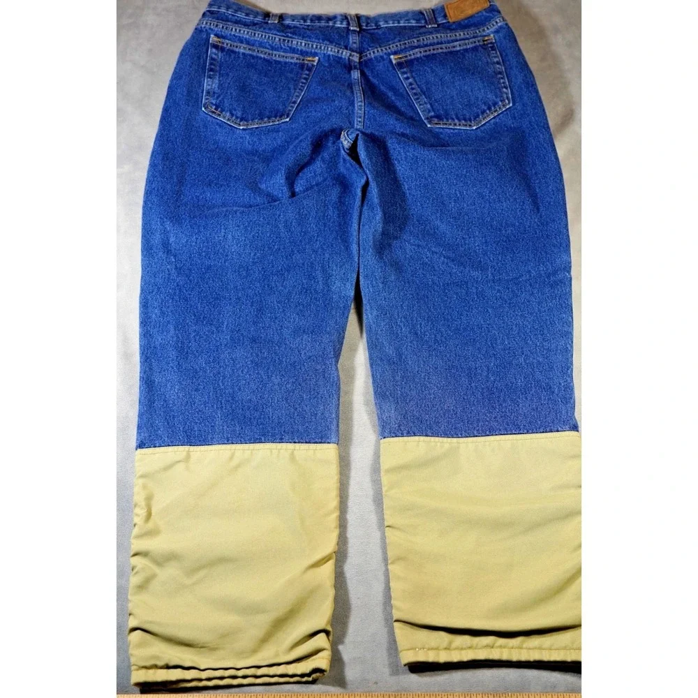 Vintage 90s Cabelas Mens 42x34 (fits40x32) Field Brush Denim Jeans Blue Cotton
